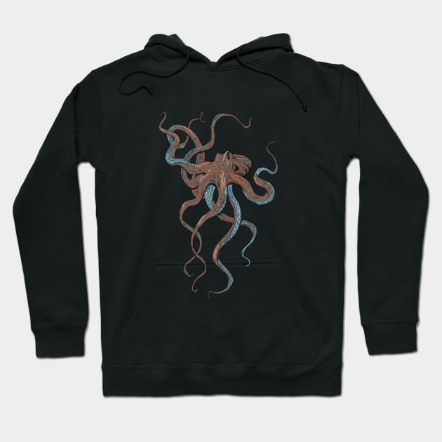 Octopus Hoodie by DavidLoblaw